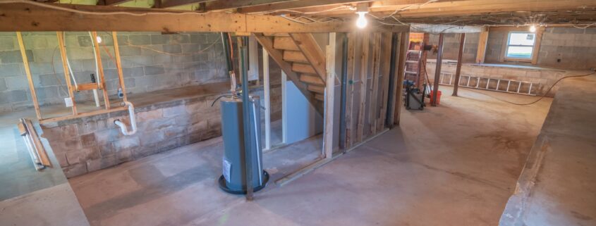 Picture of a dry basement.